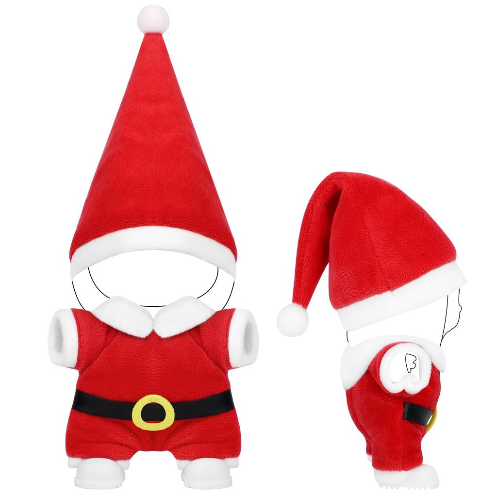 Desing Wish Plüschkleidungsset für 17cm Lovebu Puppen, Niedliches Ankleideset, Puppenzubehör, DIY Kindergeschenk (Rot - Puppe nicht enthalten)