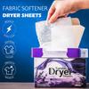 40Pcs/Box Dryer Sheets Bulk Natural Fabric Softener Sheet Plant Lavender Laundry Softener Naturally Softens Removes Static Cling