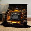 Jack Daniel's Tennessee Whiskey Plush Blanket Soft Comfortable All Seasons blanket Sofa Office Naps blanket Outdoor Travel throw Perfect Gift
