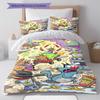 Oggy Bedding Quilt Set Quilt Cover Pillowcase Home Decoration Birthday Gift (1 * duvet cover + 2 * pillowcase, without core)