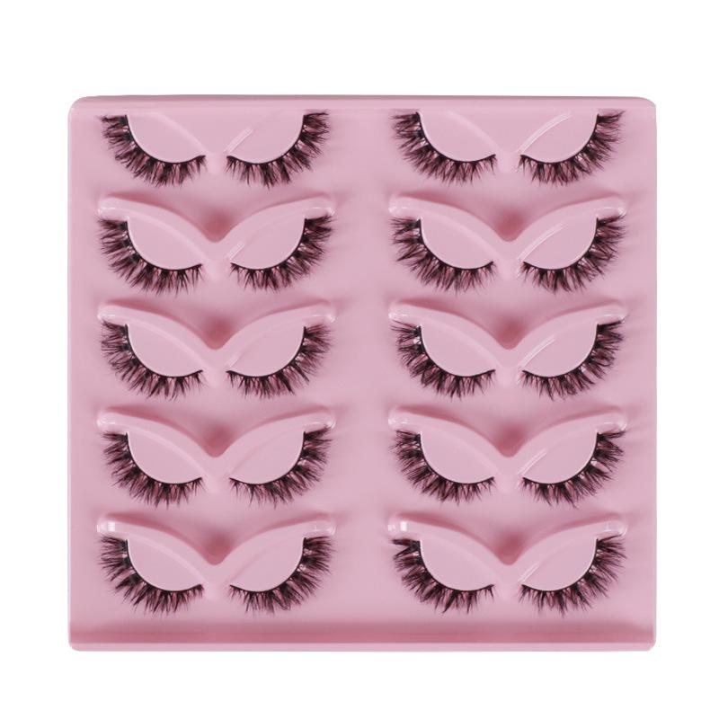 20 Pairs Mixed False Eyelashes - Natural Thick, Chemical Fiber, Curled
