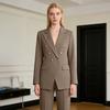Yousheng Women Two-Piece Suit Spring Autumn Long Sleeves Lapel Collar Blazer Jacket Wide Leg Pants Work Office Business Casual Outfits Pantsuit