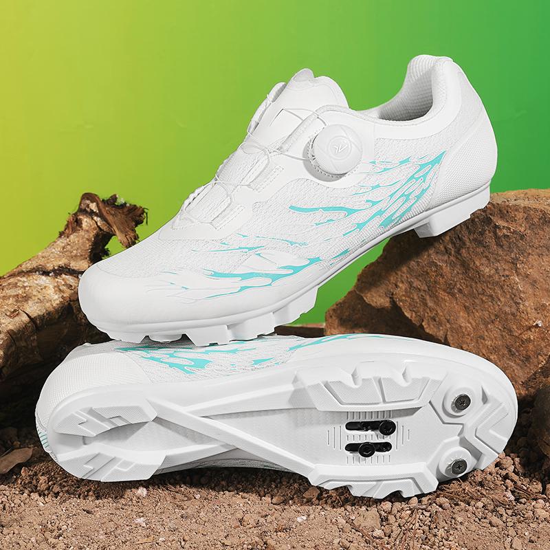 Sapatos de Ciclismo de Estrada Masculino Respirável Verão Travas de Bloqueio Automático Antiderrapante Sapato de Bicicleta de Montanha Masculino Sneaker de Corrida spd Leve