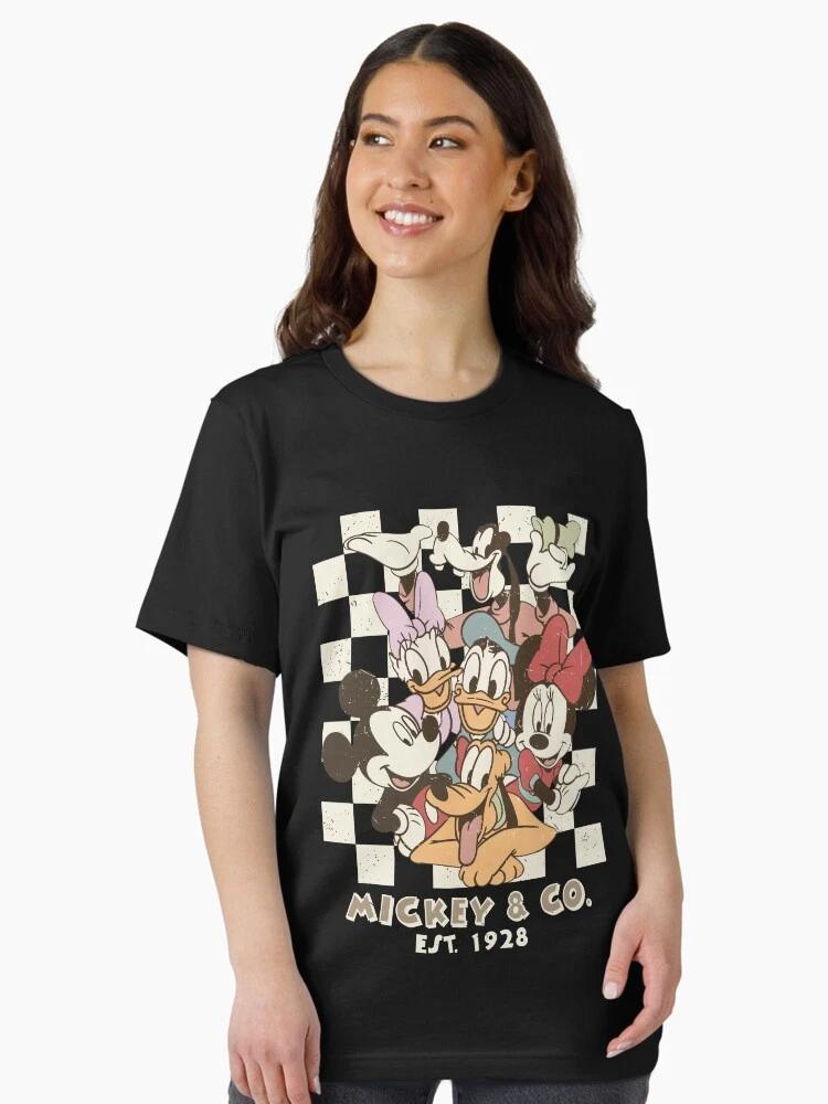 World Mickey Goofy Cute Classic Funny T Shirt Unisex S