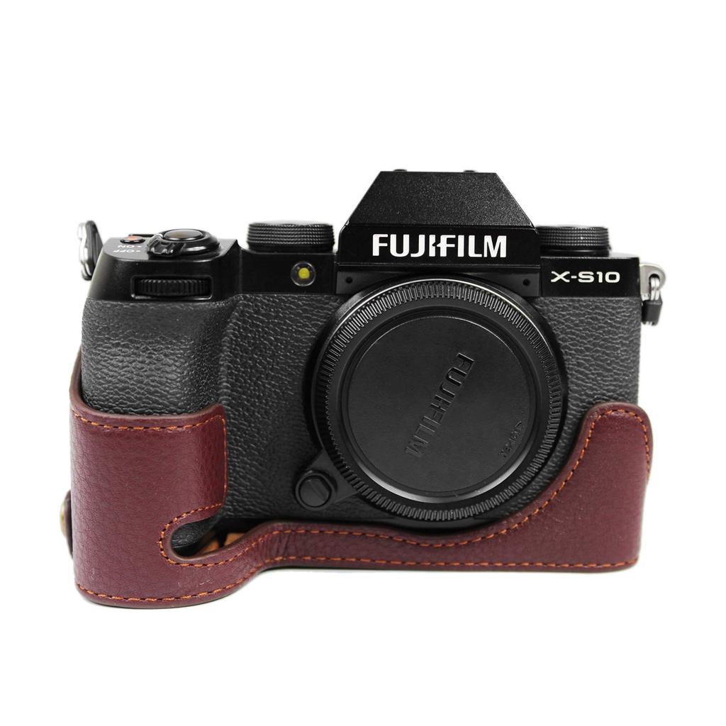 Kinokoo FUJIFILM Digital Camera XS10 Case, XS10 Body Case, XS10 Camera Case, Genuine Leather B (Coffee)