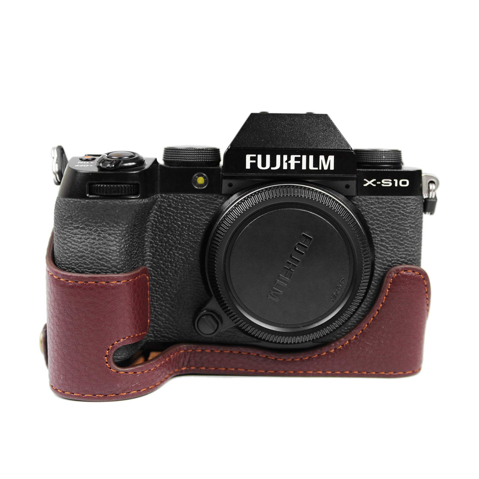 

kinokoo FUJIFILM Digital Camera XS10 Case, XS10 Body Case, XS10 Camera Case, Genuine Leather B (Coffee)