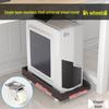 Multi-layer Mobile Storage Rack with Brakes for Office/Home