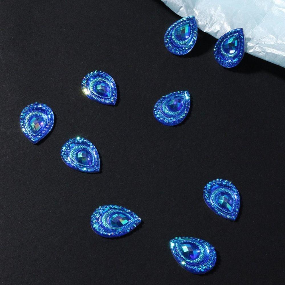 DIY Flatback Phone Shell Decoration Rhinestone Ornament Resin Stone AB Crystal Jewelry Accessorie