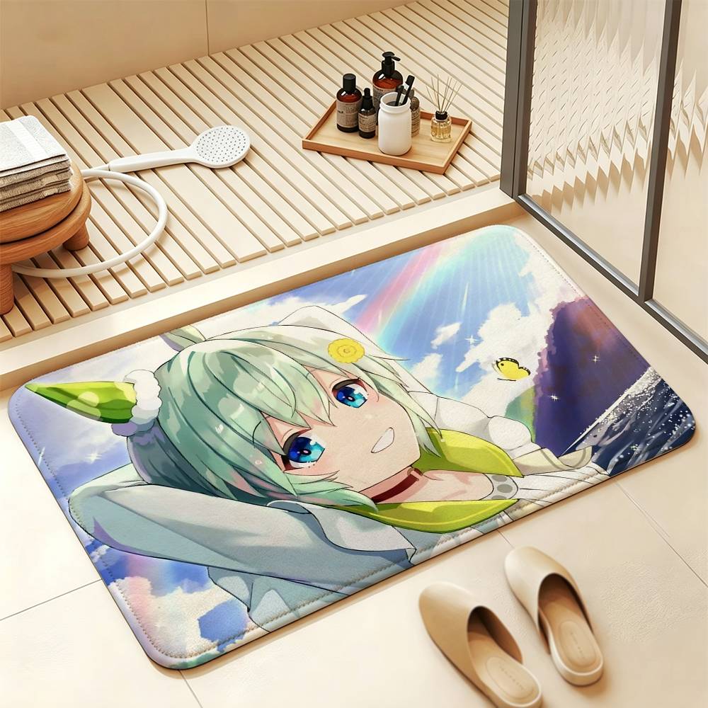 Umamusume-P-D S-Seiun Sky Soft Comfortable Short Plush Rug Carpet mat Anti‑Slip Floor Mat Machine Washable Home Decor