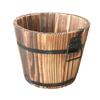 Rustic Succulent Planter Medinės statinės tuščias gėlių vazonas konteineris Sodo dekoras