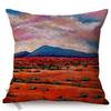 Desert Canyon Scenery Pattern Cotton Linen Car Sofa Pillow Case Landscape Oil Painting Art Living Room Decoration Cushion Cover