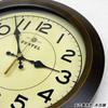 Santel Retro Circle Wall Antique Brown DQL682AN Japanese-made Radio-Controlled Clock,