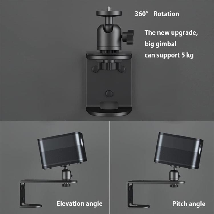 Universal Adjustable Projector Ceiling Bracket Full 360 Rotate Durability Projector Hanger Effortless Installation