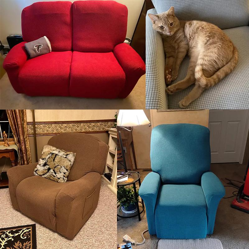 1/2/3místný potah na polohovací pohovku do obývacího pokoje, relaxační křeslo, strečový potah, elastický žakárový potah na pohovku/křeslo Lazy Boy