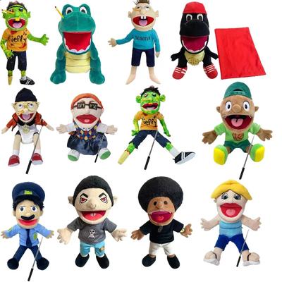Jeffy Papá Sml Marionetas Dinosaurio Peluche Marioneta Jeffy Muñecas Marioneta Jeffy Con Palo Familia Marioneta Chico Zombi Rapero Feebe Regalos para Niños