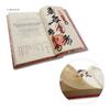 Shikoku Pilgrimage 88 Temples Stamp Book with Vinyl Cover, Hotokudo Original Bookmark, Line Drawing, Mini Size, Navy Blue