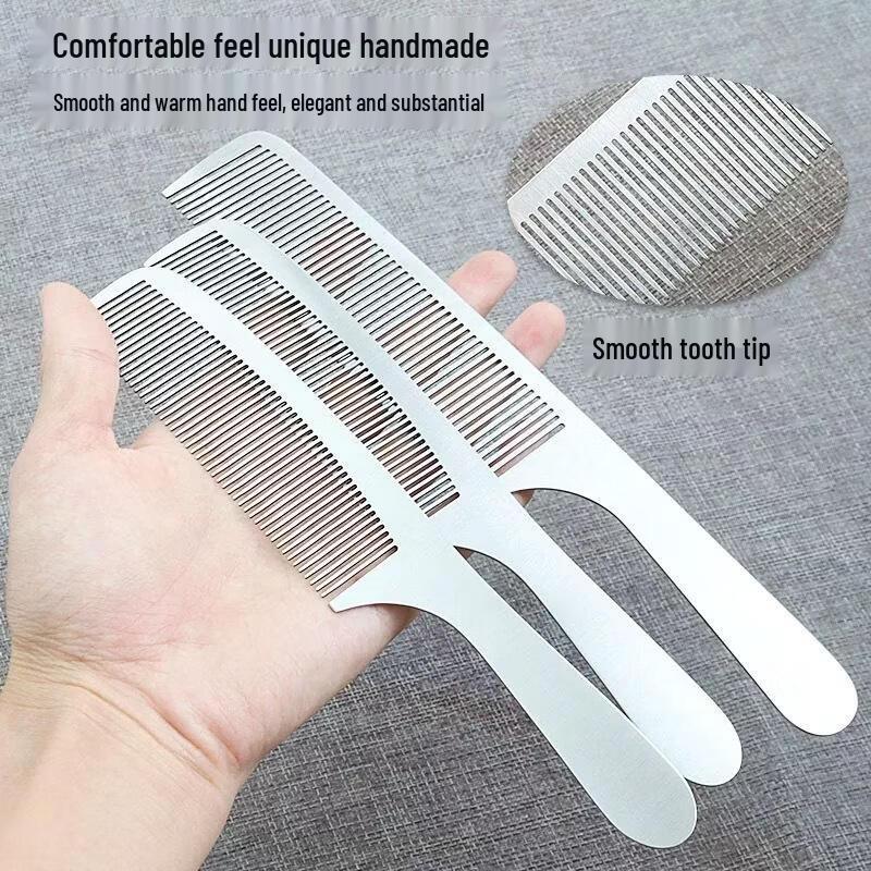 JINGRUIXIANG Professional Stainless Steel Barber Comb K9