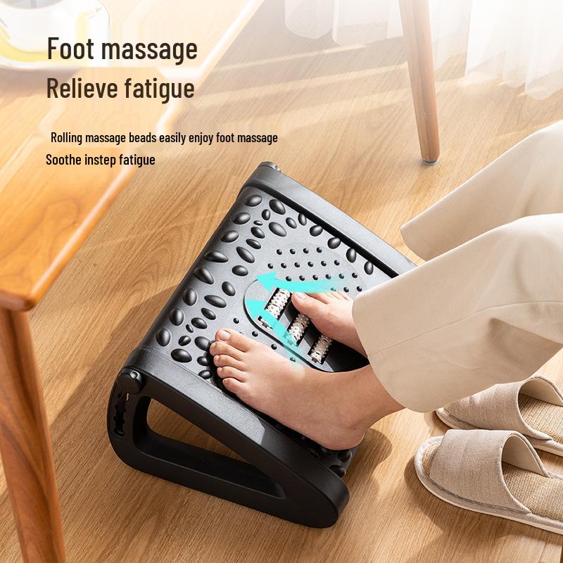 Office Footrest: Ergonomic Lumbar Support, Massage Footstool for Pregnant Women & Car Use