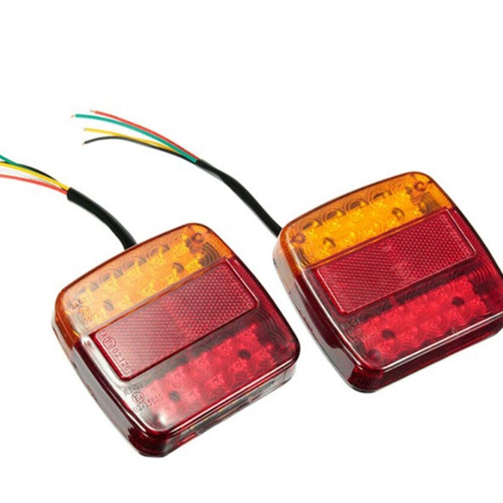 Universal 12V 20LED Tail Light 1-4pcs Waterproof Durable Rear Lamp, Turn Signal & Warning Light for Truck Trailer RV Boat Car