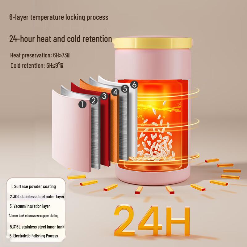 TAFUCO Warm Sun 316 Stainless Steel Insulated Food Jar