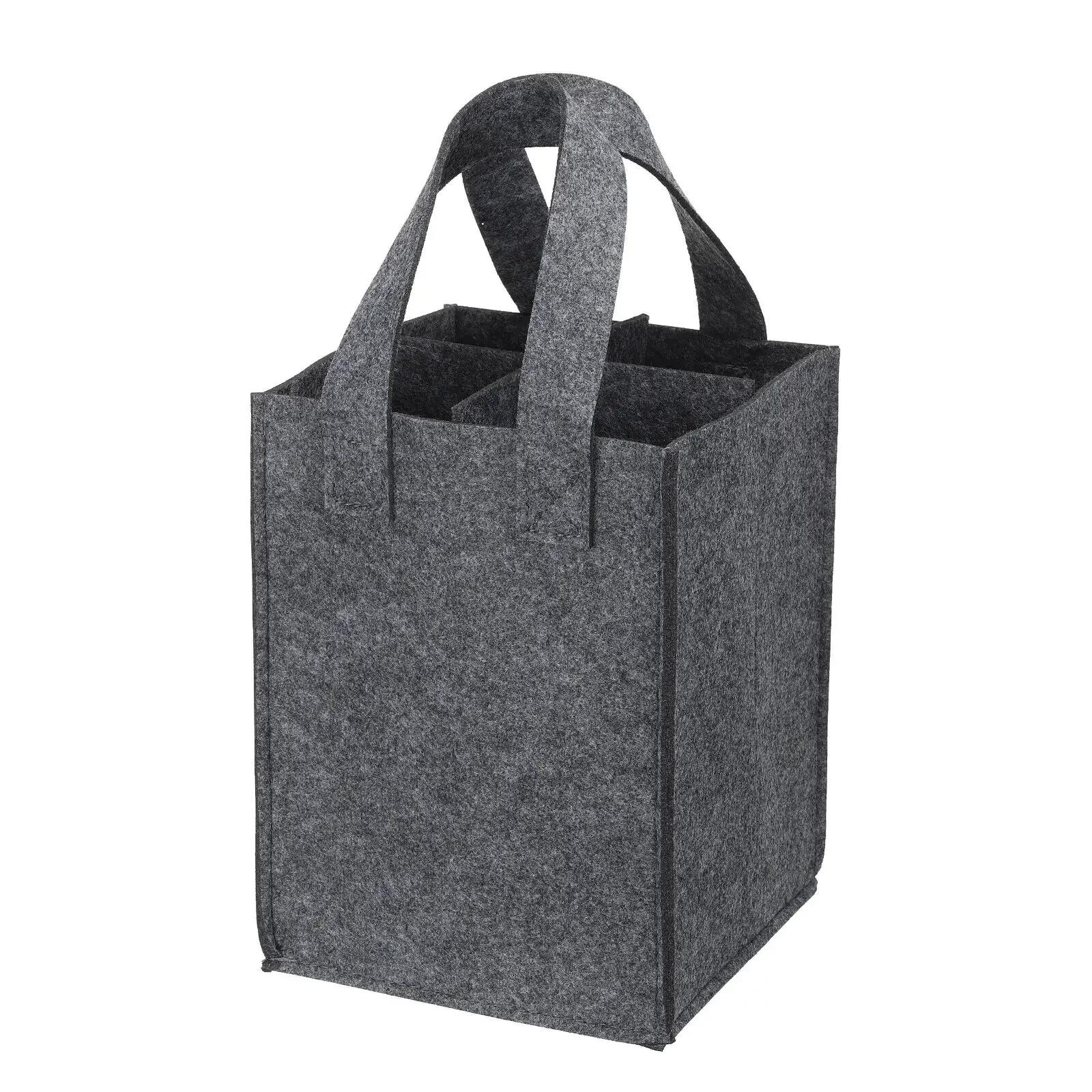 

4 пляшки вина, подарункові пакети для вина, роздільник, повстяні сумки для зберігання вина, багаторазові пакети для продуктів з ручками, коробка для упаковки пива