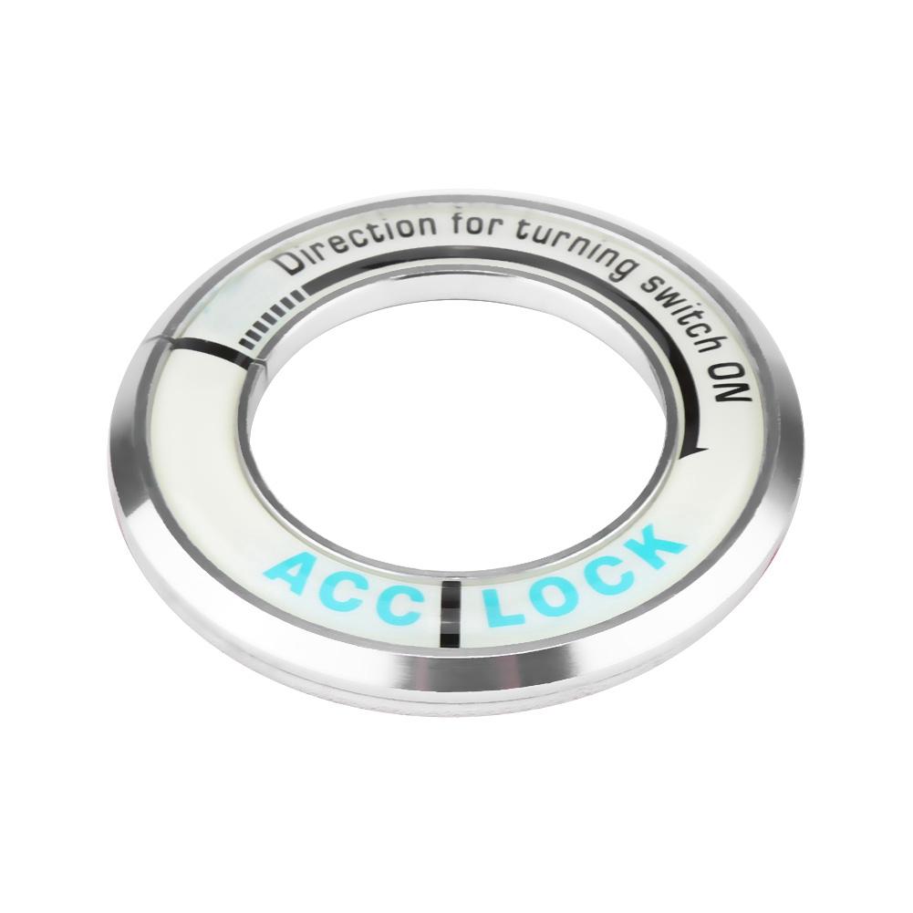 

Car Luminous Ignition Switch Ring Circle Key Hole Cover Trim for Cruze Silver