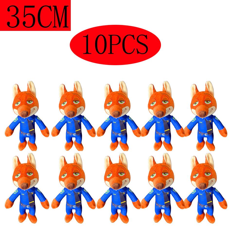 ***High Quality  Nick Wilde Judy Hopps Plushies Stuffed Anime Fox Rabbit Plush Toy Lovely Children's Room Decor Xmas Gifts