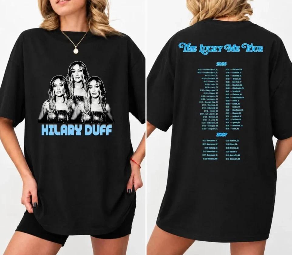 T-shirt Grafica Concerto Hilary Duff Lucky Me Tour 2026