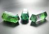 A Set of Three Green Fluorite Crystal Perfect for Good Chakra and Energy Recommended by Small-sized Wands, Luck, Meditation, Strengthening, Healing.