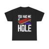 Men's and Women's T-shirts Corn Hole Graphic