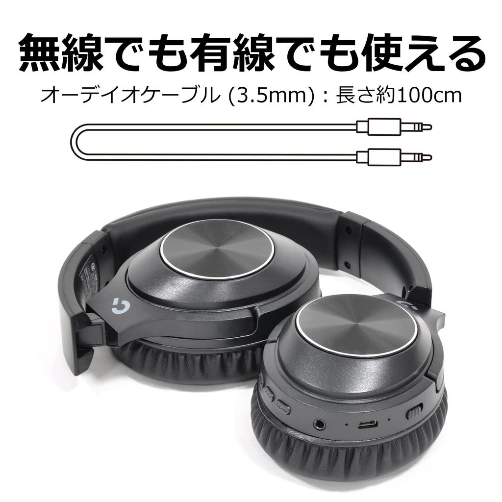 CROWD AUDIO ANC Wireless Headphones Active Noise with for Listening to Wired Wireless Bluetooth HP-01 Cancelling, Closed-Back, Mic, Music, &