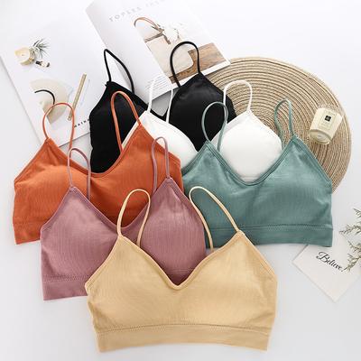 Women Seamless Breathable Sports Bra Gym Running Push Up Padded Vest Brassiere Fitness Shockproof Gym Workout Bra Top