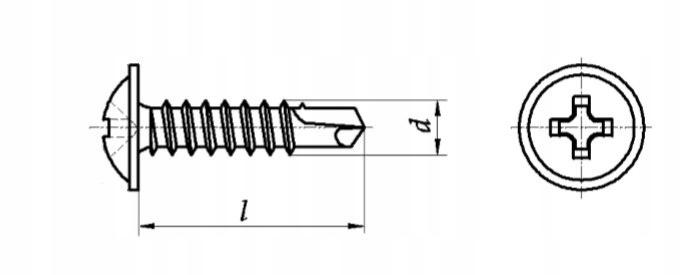 Self-drilling screw with washer head 4.2x13 500 pcs