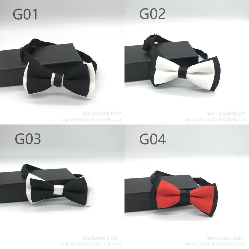 Childrens Double Layer Bicolor Bow Tie With Classic Style For Kids Formal Events