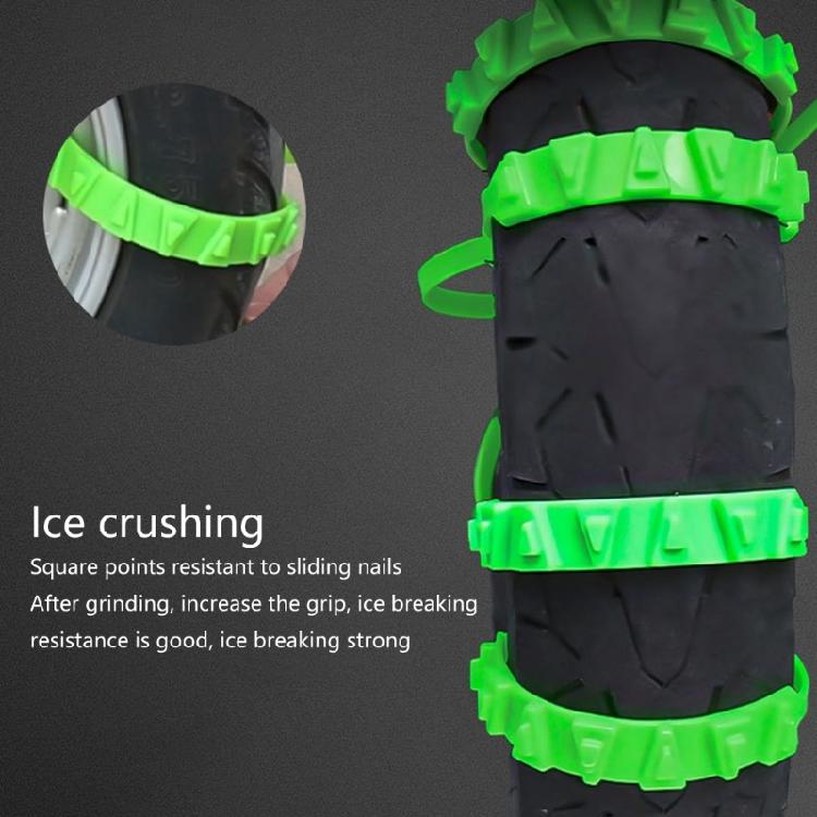 10pcs Anti Skid Cable Tie Universal Adjustable Chains Snow Chains for Motorcycles Scooter Emergency Tire Wheel Cable