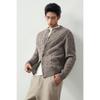 Earl Zhuoer Men's 100% Wool Cable-Knit Cardigan