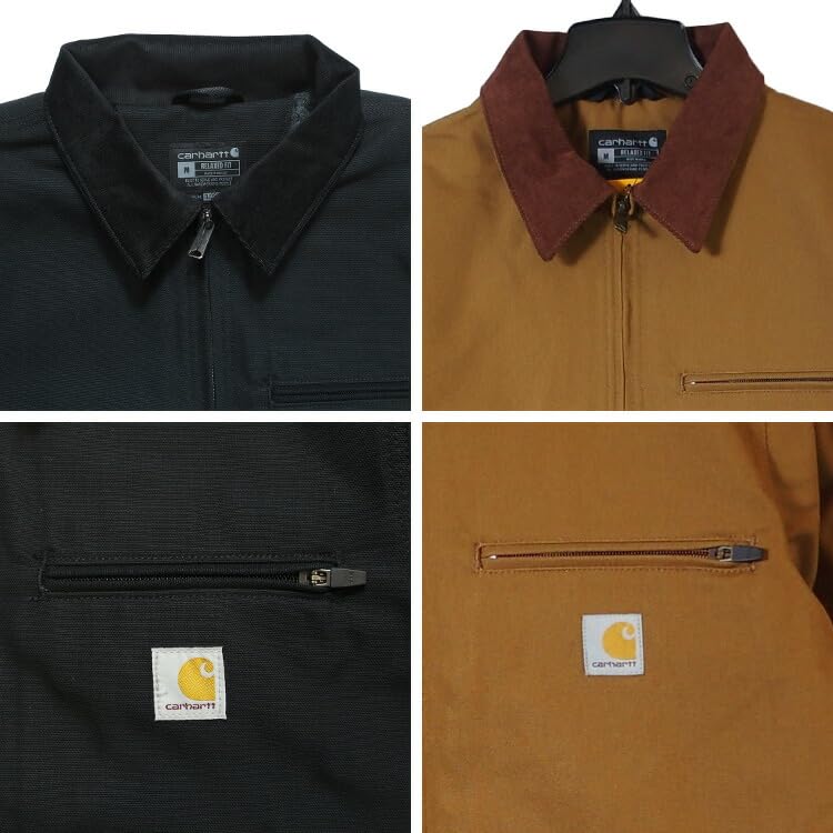 Carhartt Detroit Relaxed Popolare Tela di Cotone Modello USA M Giacca, Vestibilità, Classica, Tessuto, Capospalla da Uomo, [103828], C.BROWN [Usato]