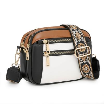 Versatile Casual Pu Women'S Bag, Simple And Advanced Shoulder Bag, Large Capacity Wide Shoulder Strap, Messenger Bag Tide