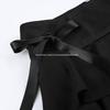 Dark Lace Patchwork Bowknot Ballet A-Line Micro Mini Skirt