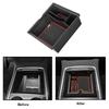 1pc Center Console Armrest Storage Box For Tesla Model 3 Y Accessories - Organizer Box Tray Flocking Lined/Silicone Mat