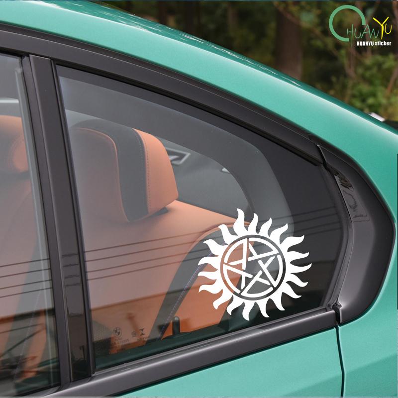 Pentagramm Kreative Auto Aufkleber Supernatural Reflektierende Vinyl Aufkleber
