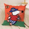 Cute B-Bobo The M-Mouse Cushion Cover Short Plush Double-Sided Print Square Throw Pillow Covers Sofa Home Cushion Decor