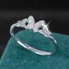 Women's Fashionable Simple and Unique Creative Butterfly Micro-Inlaid Zircon Ring, A Commemorative Gift for Friends During Graduation Season