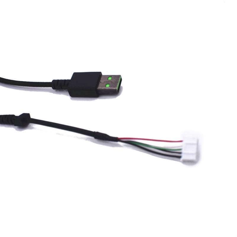 Gaming-Computermaus USB-Kabel Ersatzteile Langlebiges Nylon-Geflochtenes Mauskabel