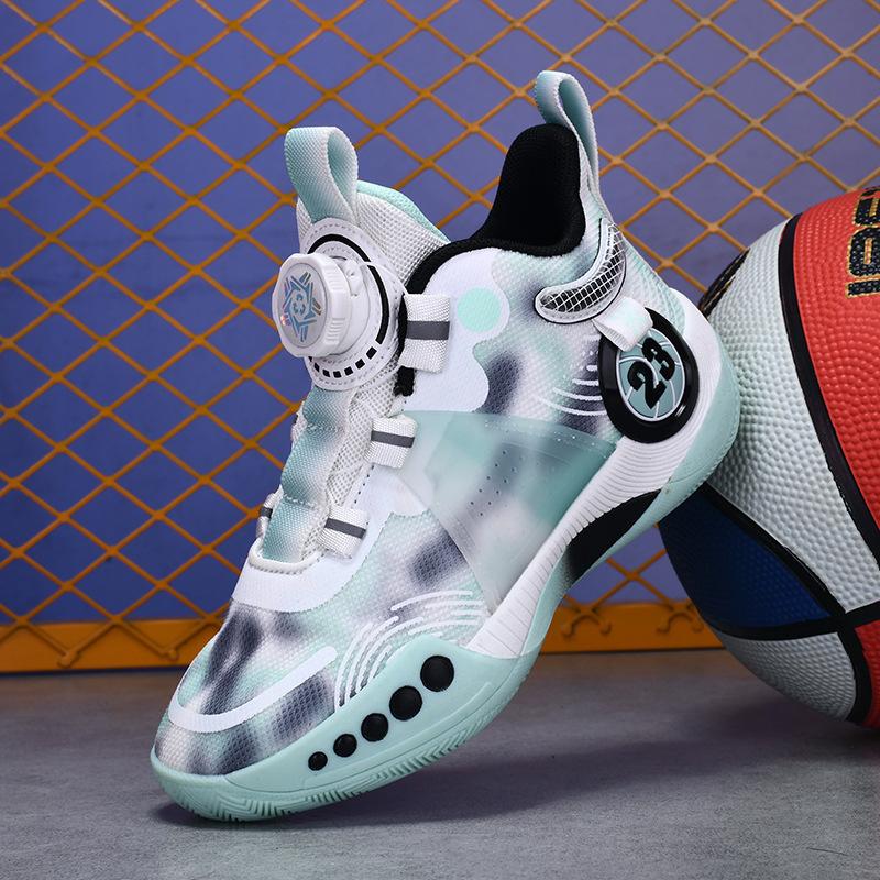 

Детские баскетбольные кроссовки Мужские профессиональные боевые кроссовки Сетчатые спортивные кроссовки для детей среднего и старшего возраста Дышащие для учеников начальной школы 40