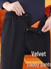 2025 New Winter Thickened Elastic Waist Fleece Pants for Middle-Aged & Elderly Men - Plus Size Lamb's Wool Cotton