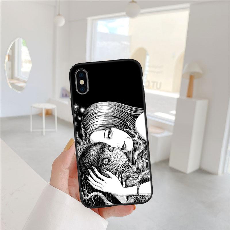 FM29 Junji Ito Tomie Soft Shell Phone Case for Redmi Note 10 11 12 Pro Max 10S 10C 10T 11A 11S 12S 12C