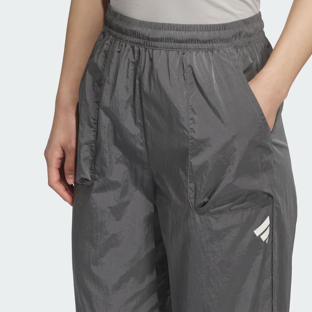 Adidas Fos Future Style Woven Pant Comfortable Fashion Simple Versatile Casual Pants Women Pants Gray KC3776