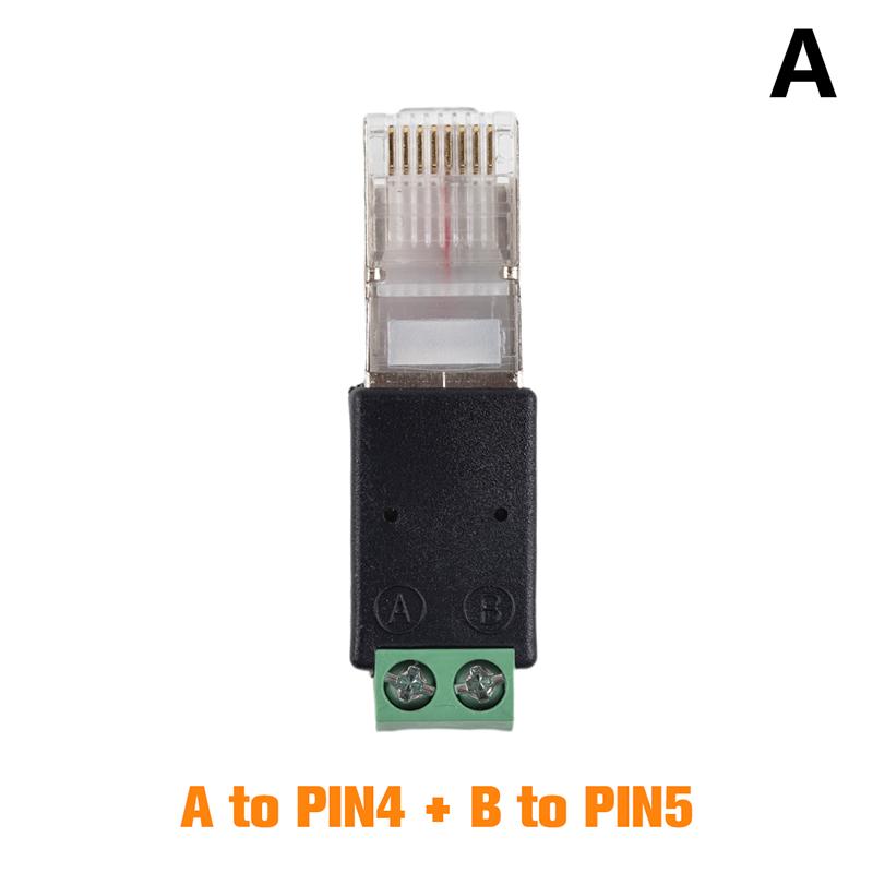 

100% высокое качество 1 шт. Конвертер RJ45 в RS485 Адаптер-терминал RJ45 Адаптер RJ45 в RS485 Кристальная головка к клемме