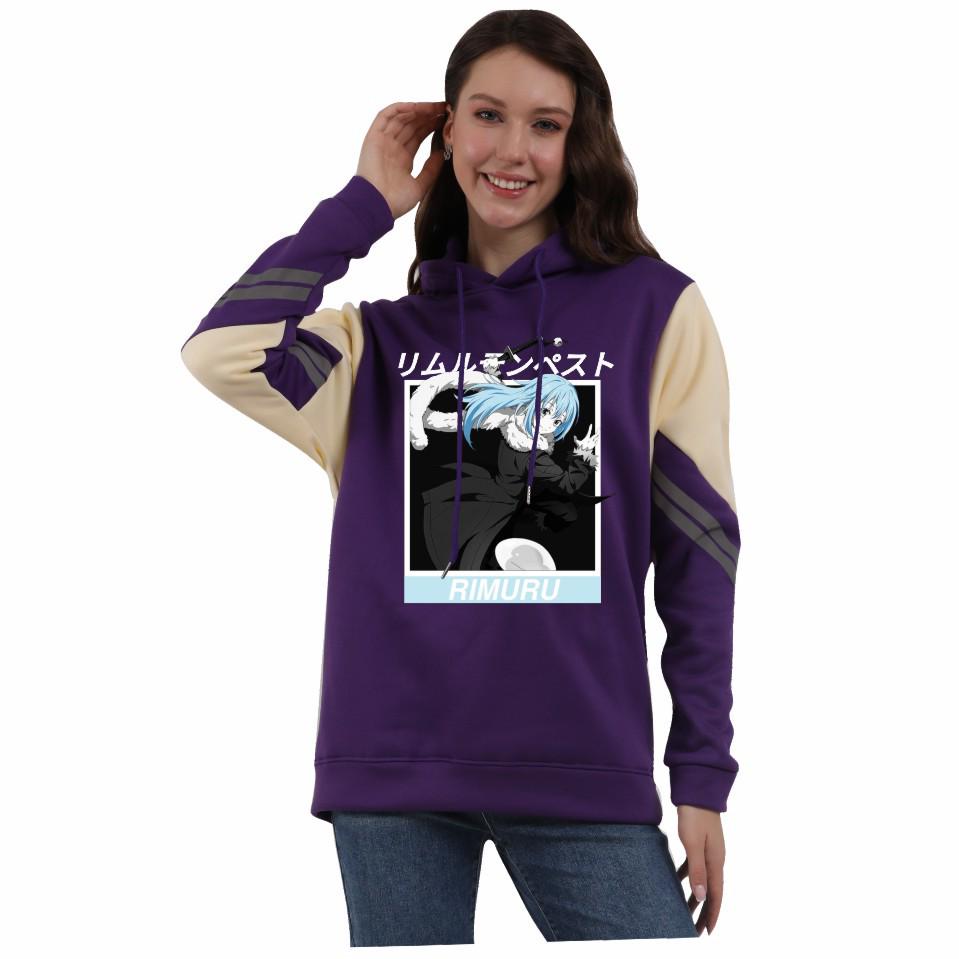 Reincarnated as a Slime Hoodie - Unisex Autumn/Winter Fleece Color Block Design